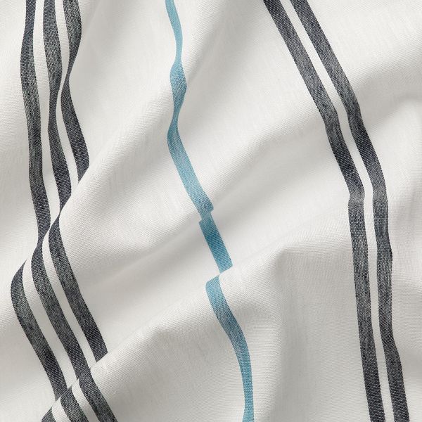 Гардины, 1 пара, белый/в полоску 145x300 см IKEA ЭДЕЛЬСПИННАРЕ 204.508.41 - фото 4