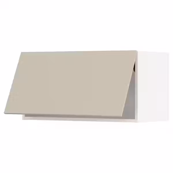 METOD Горизонтальный навесной шкаф - белый/Havstorp бежевый 80x40 см - фото 1