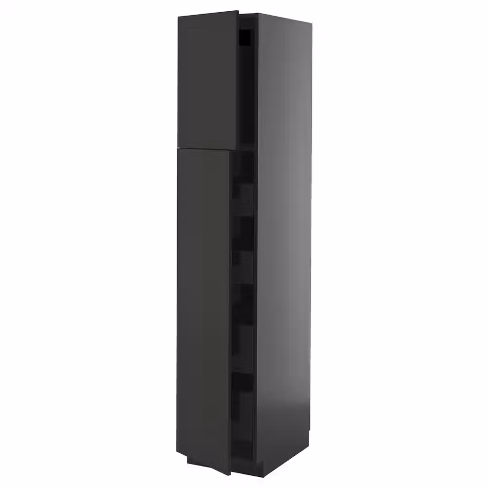 METOD / KNIVSHULT Высокий шкаф/2дверцы/4ящика - фото 1