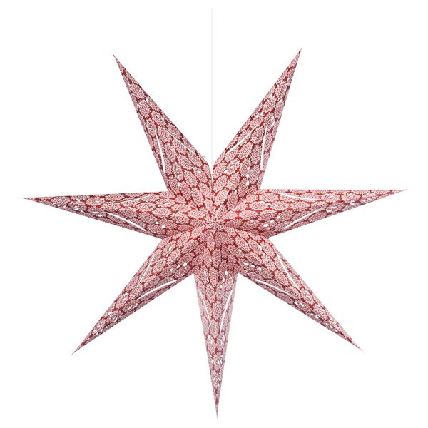 Подвесной светильник СТРОЛА, звезда красный (100 см) - схема-чертеж с размерами