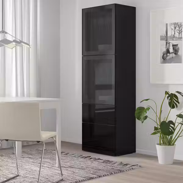 BESTÅ Комбинация д/хранения+стекл дверц - фото 6