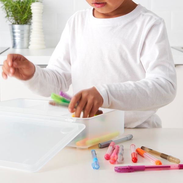 Контейнер с крышкой, прозрачный 34x21 см IKEA GLIS ГЛИС 503.659.93 - фото 3