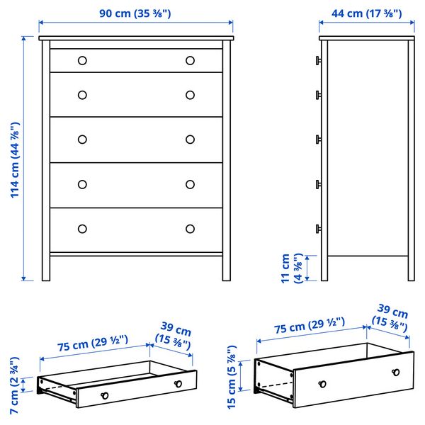 IKEA, дополнительный ракурс - схема-чертеж с размерами
