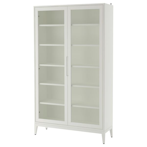 Шкаф-витрина, белый, 118x203 см IKEA REGISSÖR РЕЖИССЁР 303.420.78 - фото 1