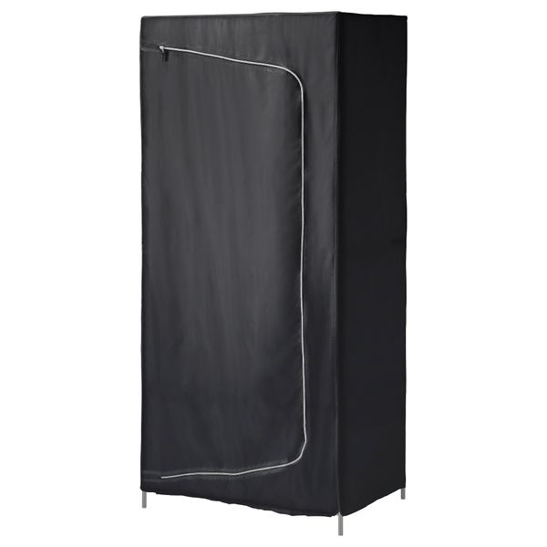 Гардероб БРЕЙМ, черный (80x55x180 см) - фото 1