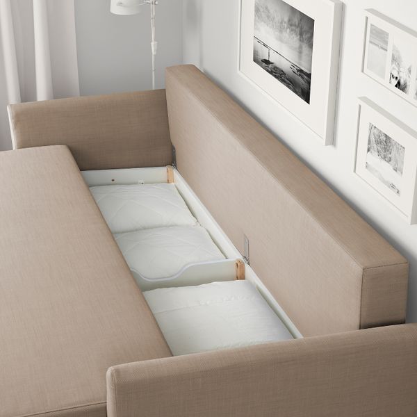 3-местный диван-кровать, Нордвалла темно-бежевый IKEA HOLMSUND ХОЛЬМСУНД 504.893.71 - фото 6