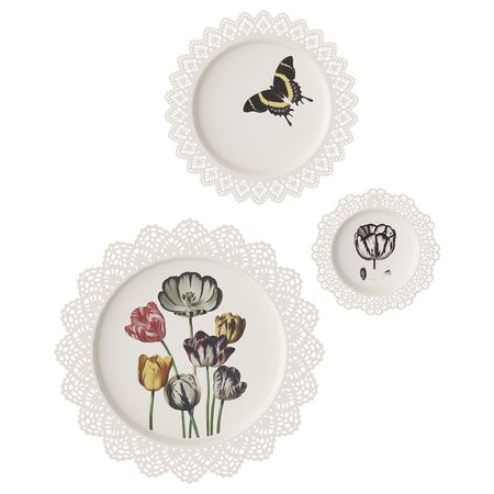 Настенное украшение, 3 предм., Тюльпаны IKEA SKURAR СКУРАР 004.860.54