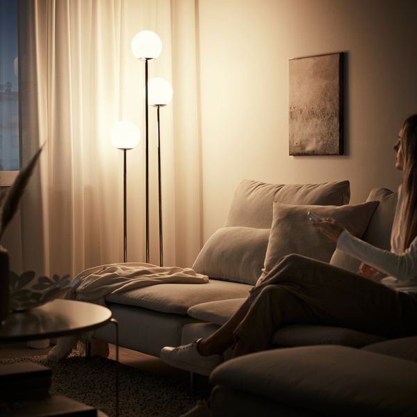 Светодиодная лампочка E14 470 лм IKEA TRÅDFRI ТРОДФРИ 504.867.87 - схема-чертеж с размерами