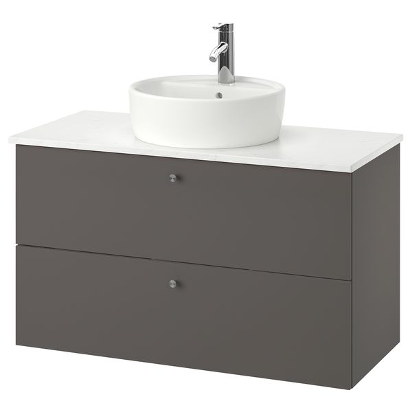 Шкаф под раковину, столешница 45, раковина, 102x49x74 cm IKEA GODMORGON ГОДМОРГОН, TOLKEN ТОЛКЕН, TÖRNVIKEN ТОРНВИКЕН 993.385.16 - фото 1