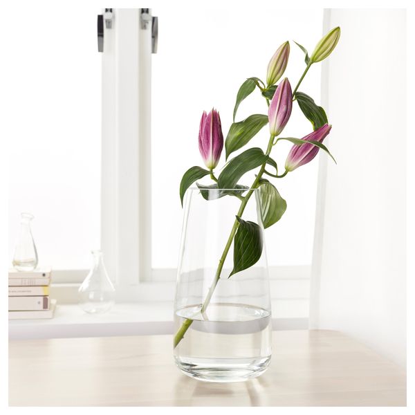 Ваза БЕРЭКНА, прозрачное стекло (30 см) - фото 2