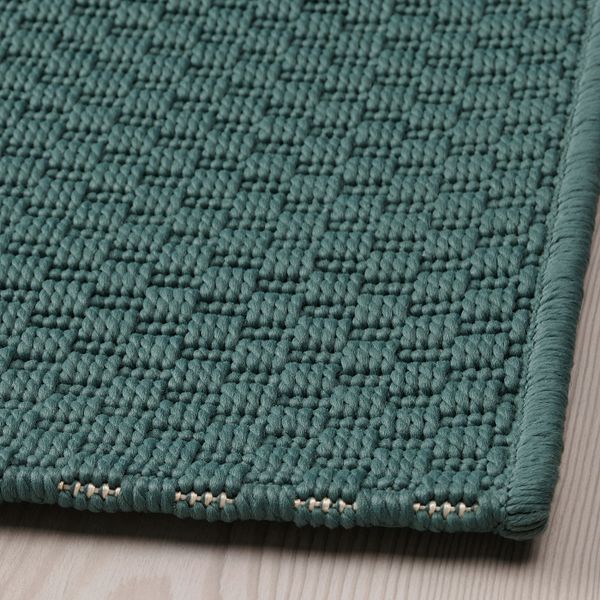 Ковер безворсовый, для/дома/улицы, серый/бирюзовый 80x200 см IKEA MORUM МОРУМ 004.925.02 - схема-чертеж с размерами