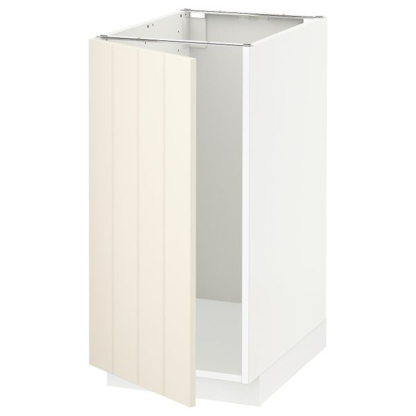 Напольный шкаф для мойки, мусорных конт, белый/Хитарп белый с оттенком 40x60 см IKEA METOD МЕТОД 092.265.18 - схема-чертеж с размерами