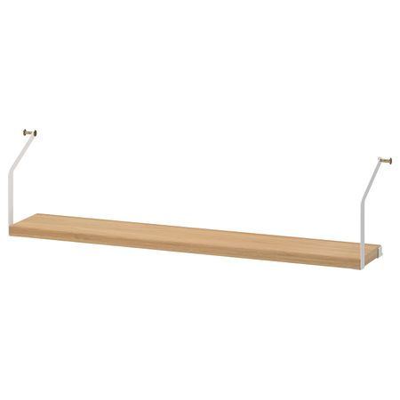 Полка, бамбук 81x15 см IKEA SVALNÄS СВАЛЬНЭС 203.592.48
