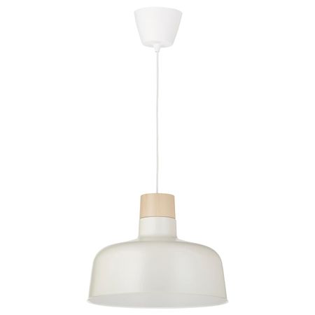 Подвесной светильник, белый, береза 36 см IKEA BUNKEFLO БУНКЕФЛУ 804.883.94