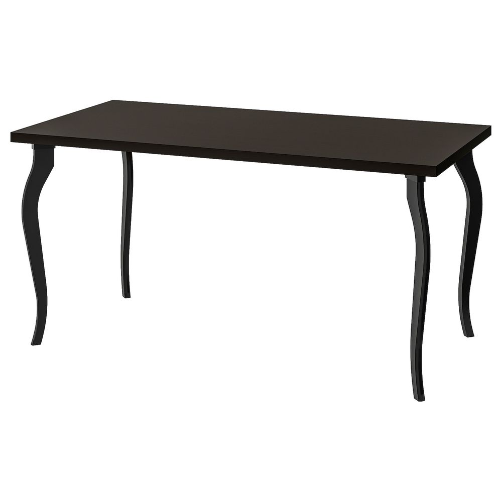 Стол, черно-коричневый/черный 150x75 см IKEA LINNMON ЛИННМОН / LALLE ЛАЛЛЕ 592.793.40 - схема-чертеж с размерами