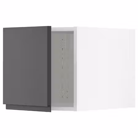 METOD Верхний шкаф - белый/Voxtorp темно-серый 40x40 см