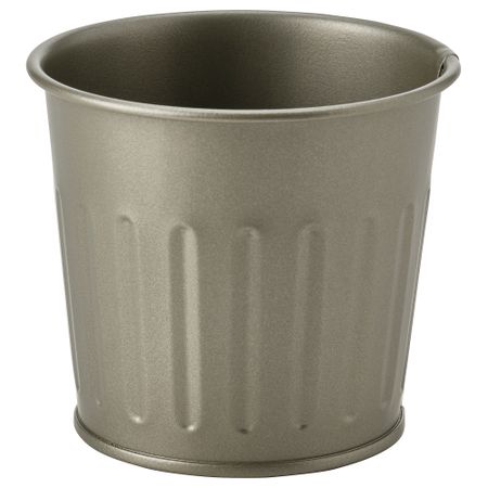 Кашпо, для дома, улицы, серый, 9 см IKEA CITRONMELISS 705.741.89