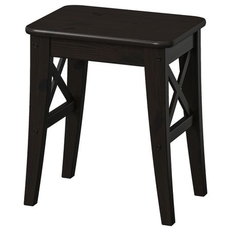 Табурет, коричнево-чёрный IKEA INGOLF ИНГОЛЬФ 403.602.03