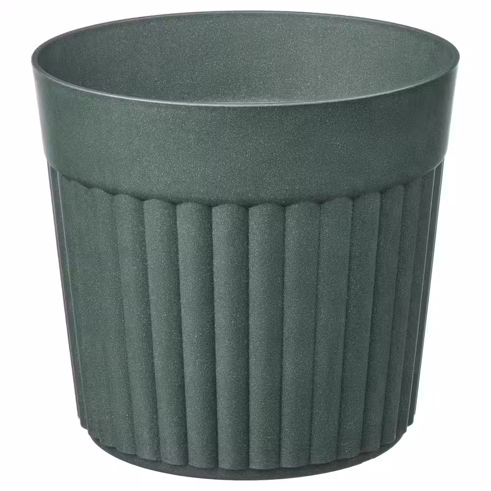 FRÄKENVÄXT ФРЭКЕНВЭКСТ Кашпо - д/дома/улицы/насыщенный зеленый 24 см - фото 1
