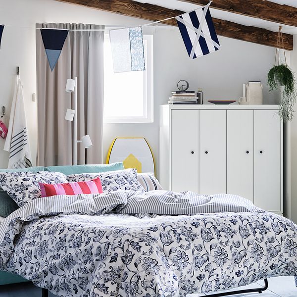 2-местный диван-кровать, с широкими подлокотниками, Saxemara голубой IKEA VIMLE ВИМЛЕ 894.190.42 - фото 8