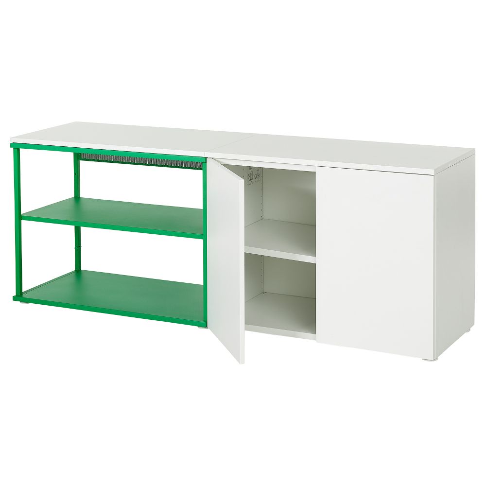 Открытая комбинация с 2 дверями, белый Fonnes, зеленый, 160x42x63 см IKEA PLATSA ПЛАТСАA ПЛАТСА 995.939.17 - схема-чертеж с размерами