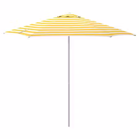 HÖGÖN Зонт от солнца - белый с оттенком ярко-желтый/в полоску 270 см