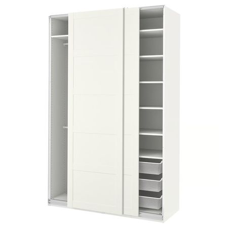 PAX / BERGSBO Гардероб - белый/белый 150x66x236 см