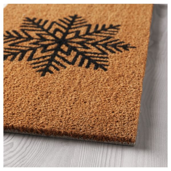 Придверный коврик ВИНТЕР 2017, снежинка неокрашенный, серый (40x70 см) - фото 2