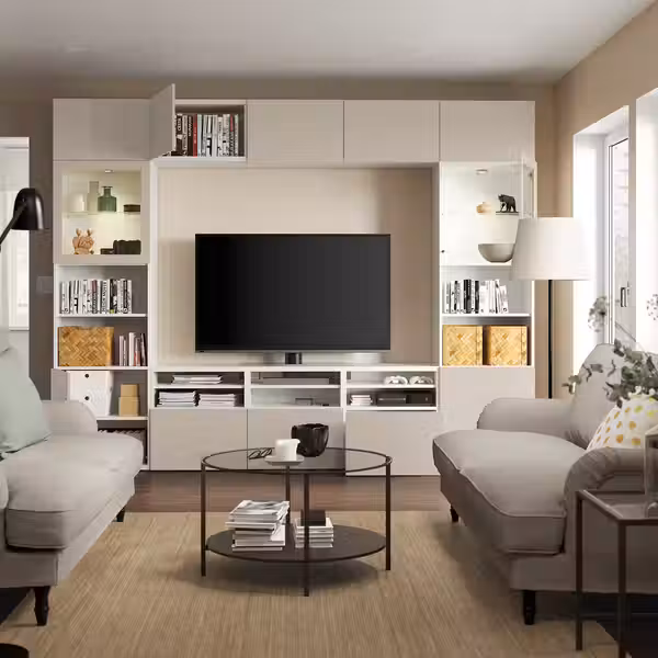 BESTÅ Комбинация для ТВ/стеклянные дверцы - фото 2