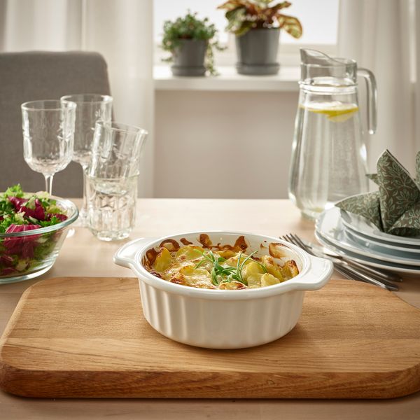 Форма для духовки, белый с оттенком, 23x19 см IKEA POETISK 905.749.42 - фото 4