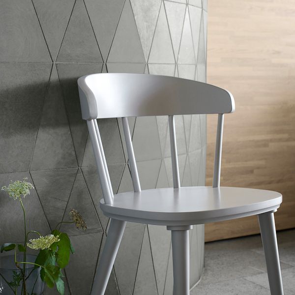 Стул, светло-серый IKEA OMTÄNKSAM ОМТЭНКСАМ 704.694.14 - фото 6