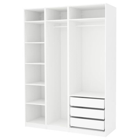 Гардероб, белый 175x58x236 см IKEA PAX ПАКС 291.285.69