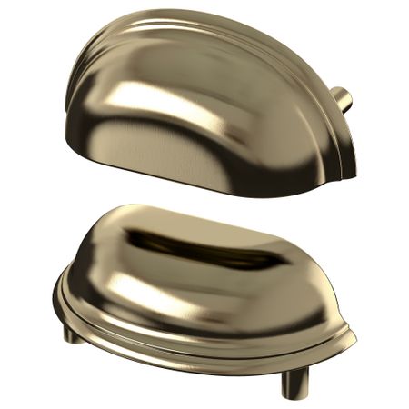 Ручка ФОГЕЛЬБУДА, желтая медь (85 мм)