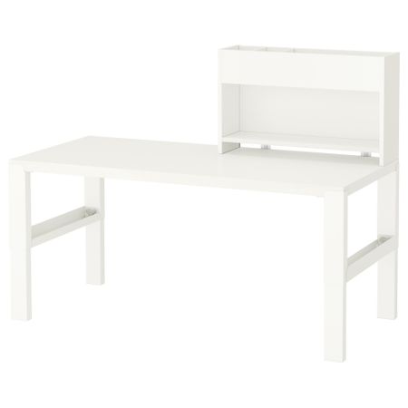 Стол с дополнительным модулем ПОЛЬ, белый (128x58 см)