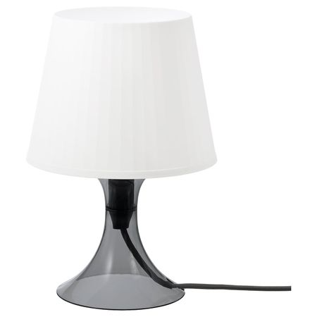 Лампа настольная, темно-серый/белый 29 см IKEA LAMPAN ЛАМПАН 704.840.80