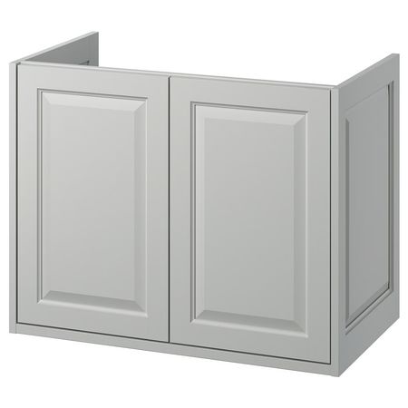 TÄNNFORSEN Шкаф под раковину с дверцами - светло-серый 80x48x63 см