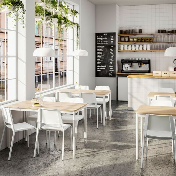 Стол и 4 стула, 130x70 см, дуб белый, белый IKEA TEODORES ТЕОДОРЕС, TOMTOMMARYD ТОММАРЮД ТОММАРЮД 593.992.91 - фото 4