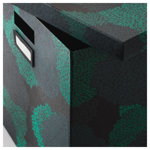 Коробка с крышкой ТЬЕНА, черно-синий (32x35x32 см) - фото 2