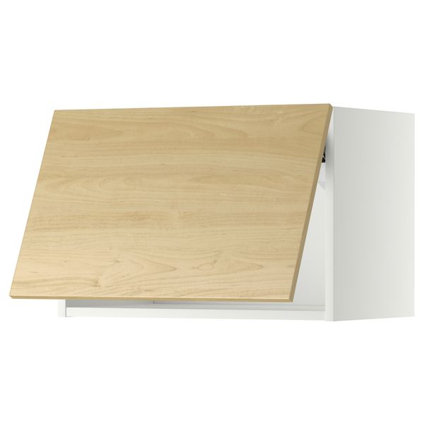 Горизонтальный навесной шкаф МЕТОД, белый, Тингсрид береза - схема-чертеж с размерами