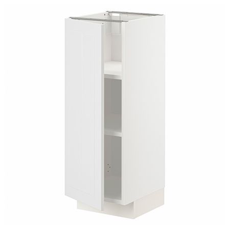 Напольный шкаф с полками, белый/Стенсунд белый 30x37 см IKEA METOD МЕТОД 994.096.60