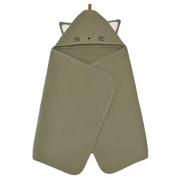 GULDVÄVARE ГУЛЬДВЭВАРЕ Полотенце с капюшоном - зеленый 60x125 см - фото 1