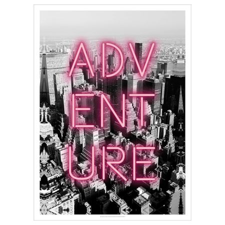 Картина, Розовый неон 70x100 см IKEA ПЬЕТТЕРИД 804.482.18