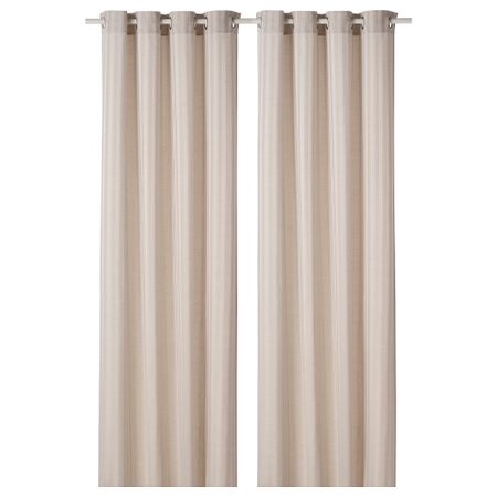 Гардины, 2 шт., 145x300 см, бежевый IKEA MAJRID МАЙРИД 604.698.72