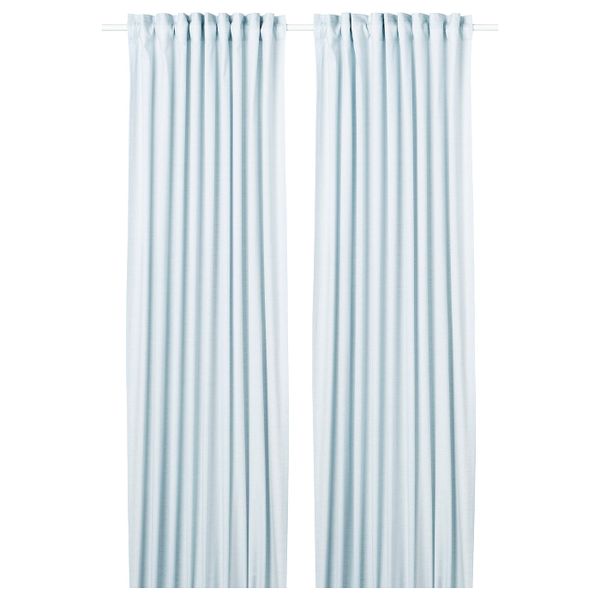 Гардины, 2 шт., синий 145x300 см IKEA HANNALILL ХАННАЛИЛЛ 204.544.67 - фото 1