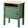 Тумба прикроватная ГУРДАЛЬ, зеленый (49x34 см)