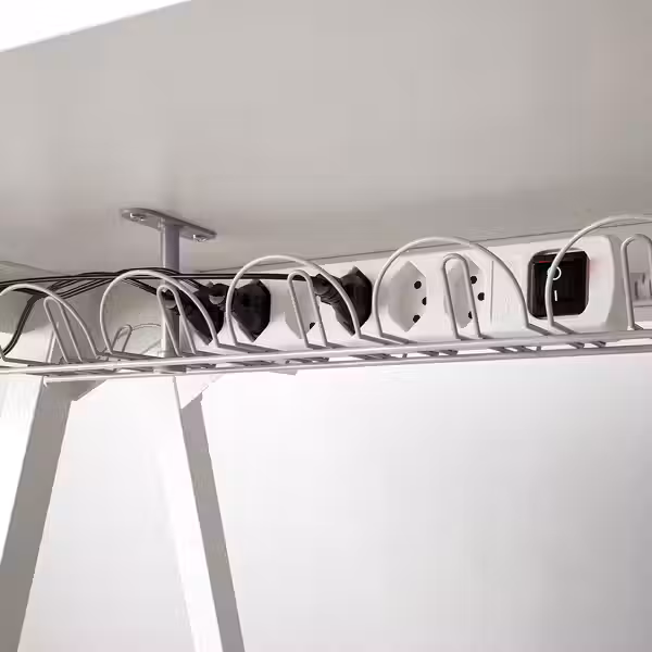 SIGNUM Канал для кабеля горизонтальный - серебристый 70 см - схема-чертеж с размерами