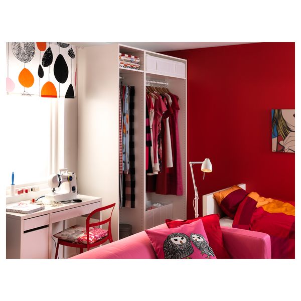 Гардероб ПАКС, белый, Бальстад белый - фото 4