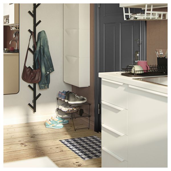 Придверный коврик, светло-серый, темно-серый, 40x60 см IKEA TOMTRÄTT 105.980.65 - схема-чертеж с размерами