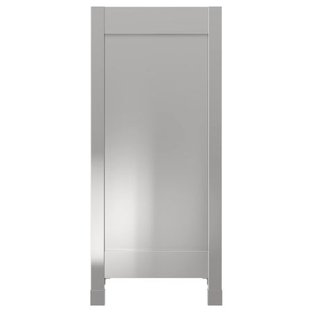 Накладная панель с ножками, нержавеющая сталь 39x88 см IKEA VÅRSTA ВОРСТА 704.106.21