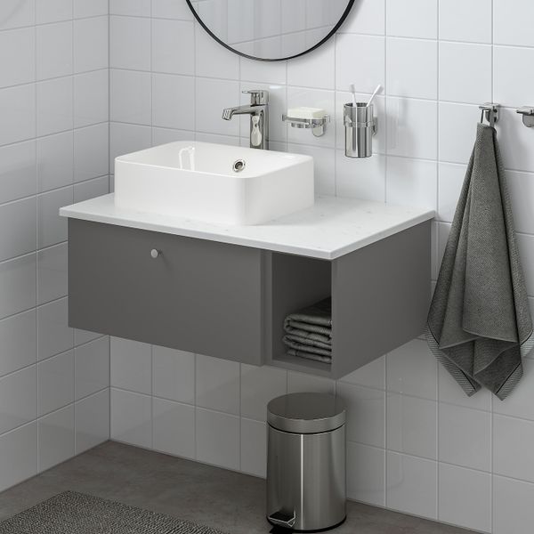 Открытый шкаф, Гилльбурен темно-серый 20x45x29 см IKEA GODMORGON ГОДМОРГОН 204.927.42 - фото 2